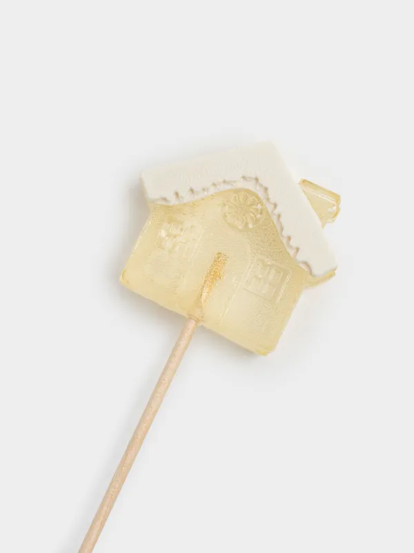 Мұз кәмпит, 40 гр, сылдырмақ, таяқшада, изомальт, ақ, Үйшік, Sweet life, image-1