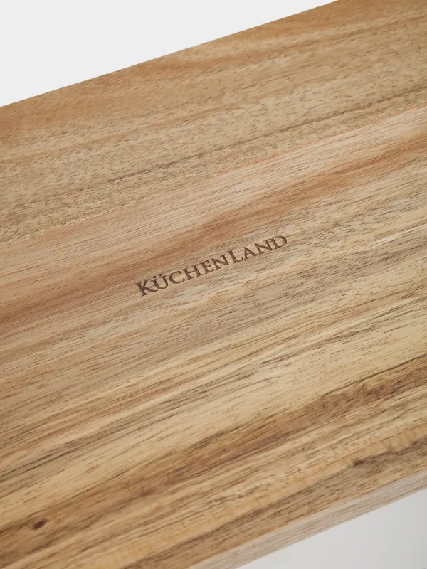 Хлебница, 33х18х13 см, металл/дерево, прямоугольная, бежевая, Ritlen, image-3