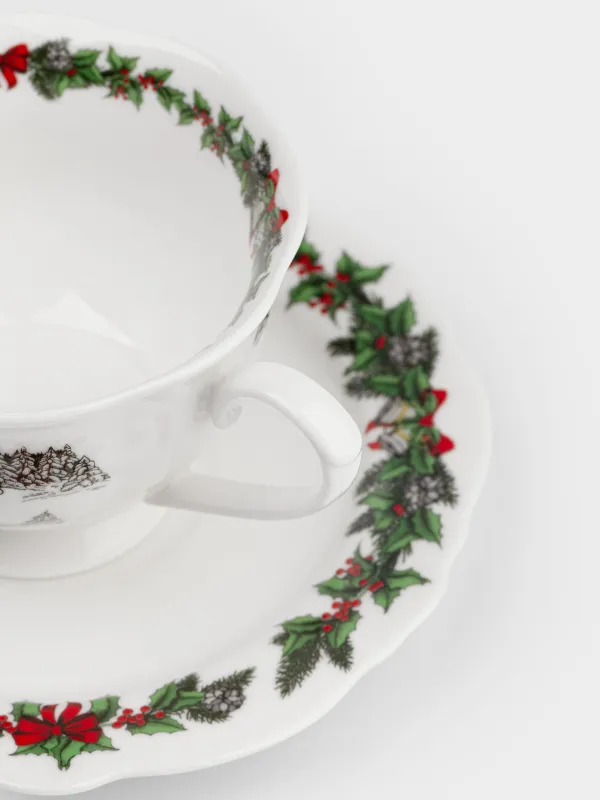 Пара чайная, 200 мл, Дом в лесу, Forest house, image-2