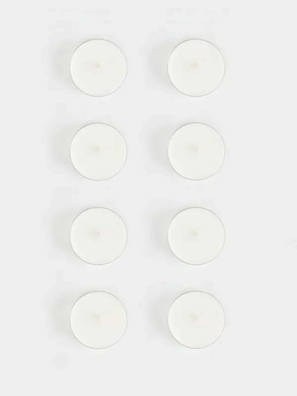 Шәй шамы, хош иісті, 6 см, 8 дана, шәй, жаңа хош иіс, Luxury white, image-0