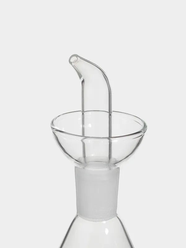 Май немесе сірке су бөтелкесі, 230 мл, диспенсері бар, шыны/силикон, Қызыл бұрыш, Shape, image-2