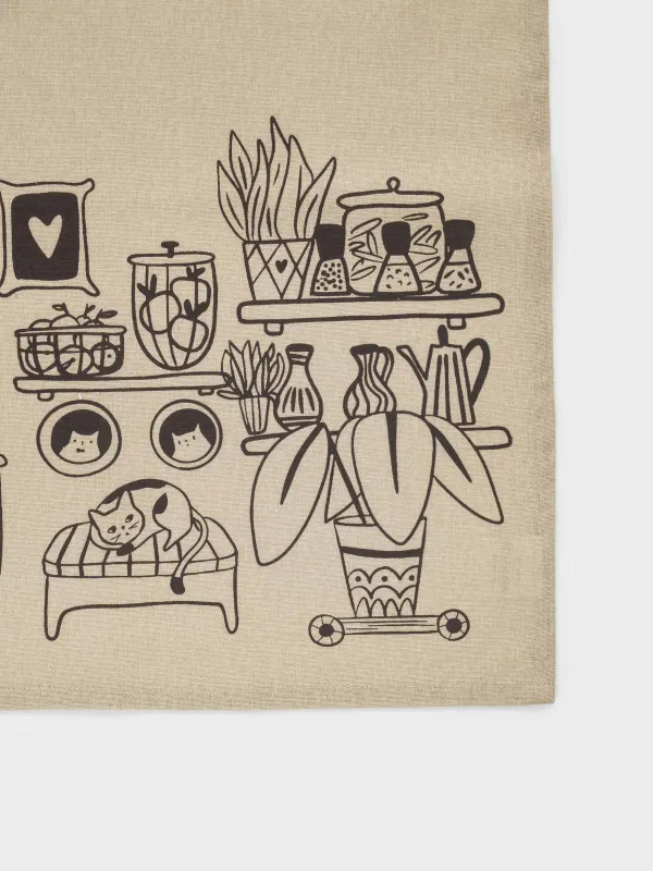 Алжапқыш, 70х85 см, мақта, сарғылт-қоңыр, Ас үй бұрышы, Kitchen art, image-1