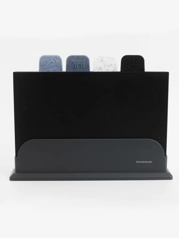 Кесу тақтасы, 28х19 см, 4 дана, стендте, пластмассада, дақтарда, сұр қоспада, Speck, image-4