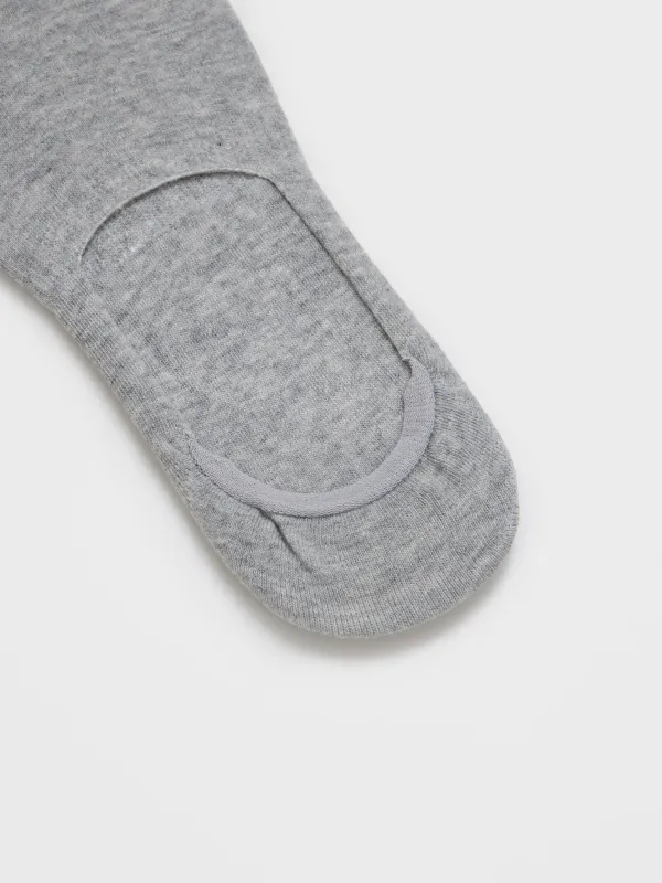 Носки-следки женские, серые, Basic, image-3