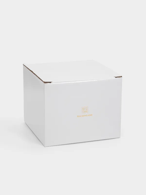 Емкость для хранения, 18х18 см, 1 л, стекло Р, серый градиент, Узоры, Gala, image-4