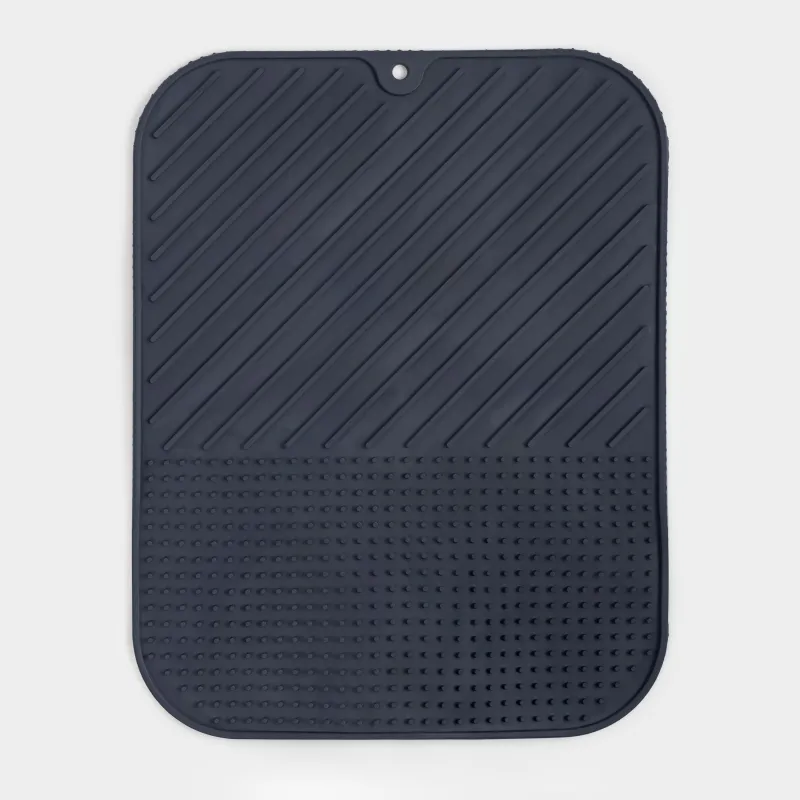 Ыдыс кептіруге арналған төсеніш, 36х28 см, резеңке, сұр, Keeping, image-0