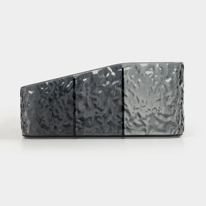 Косметикаға арналған органайзер, 24х17 см, 11 бөлім, пластик, сұр, Renaissance clear, image-3