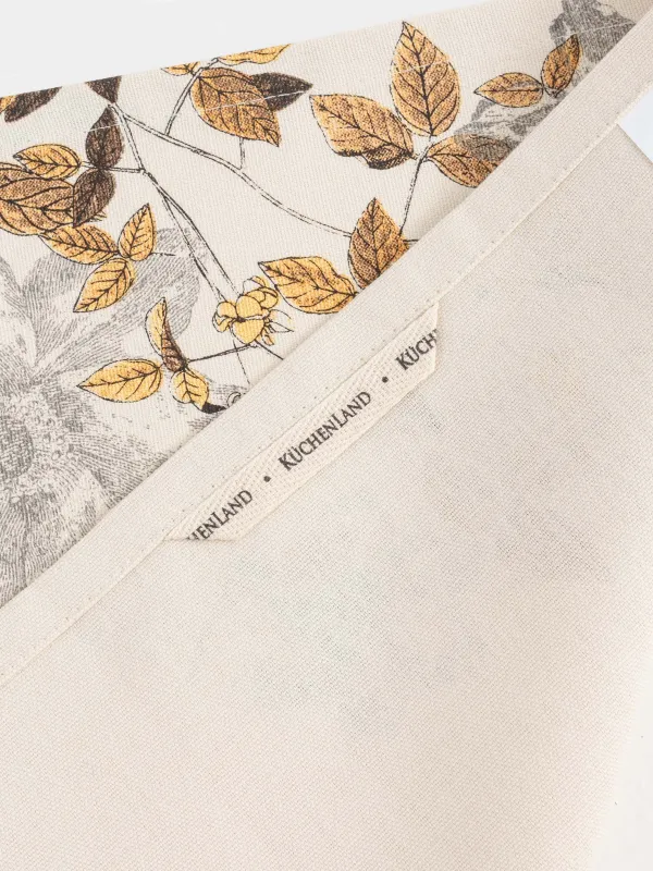 Асүйлік сүлгі, 40х60 см, мақта, сарғылт-қоңыр, Гүлдер мен жапырақтар, Bloom, image-4