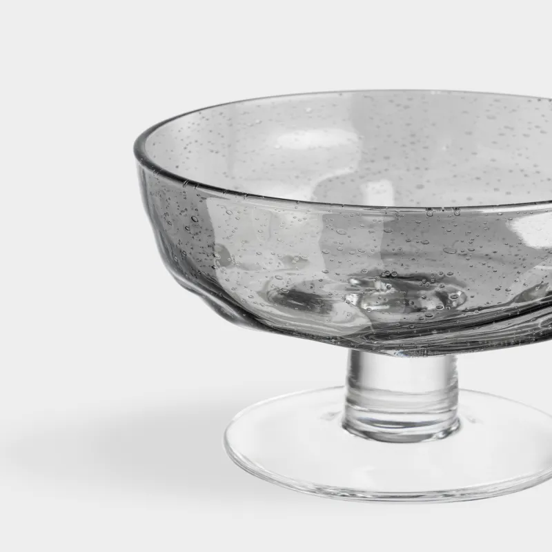 Креманка, 12 см, 340 мл, шыны, сұр, Drip, image-2