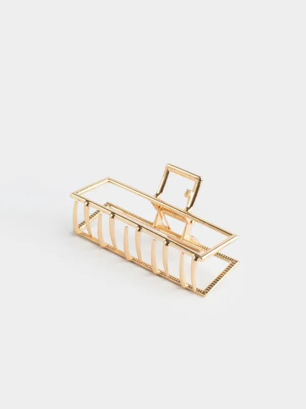 Шаш қыстырғыш, 9 см, металл, алтын, краб, Fantastic gold, image-1