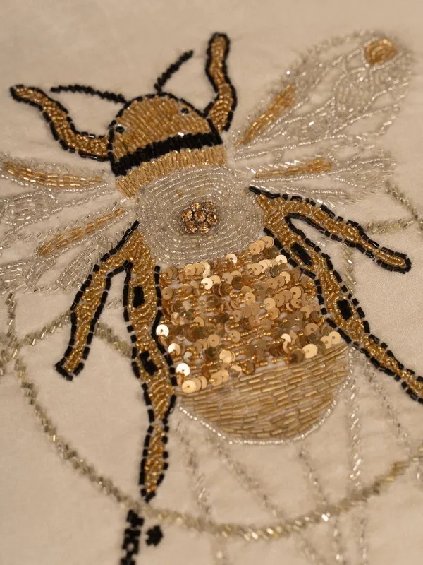 Подушка декоративная, 50х50 см, с бисером, Шмель, Bugs, image-4