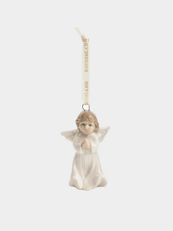 Шырша ойыншығы, 8 см, фарфор P, ақ, Періште, Angel Statuette, image-1