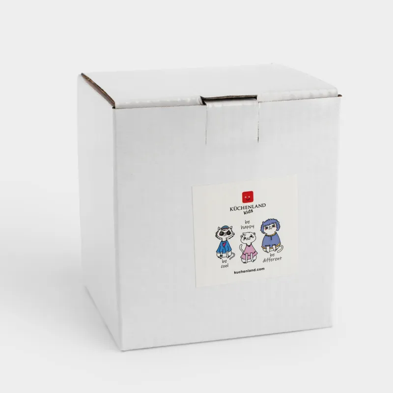 Саптыаяқ, 320 мл, фарфор N, ақ, Сәнді мысықтар, Cat, image-5