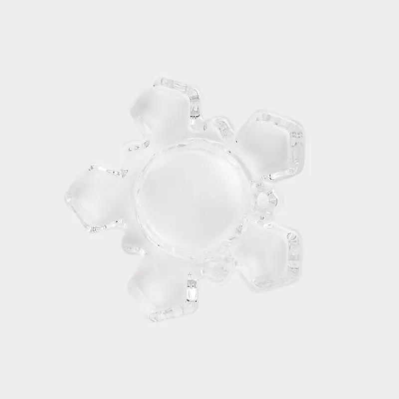 Подсвечник, 9 см, для чайной свечи, стекло, Снежинка, Snowfall