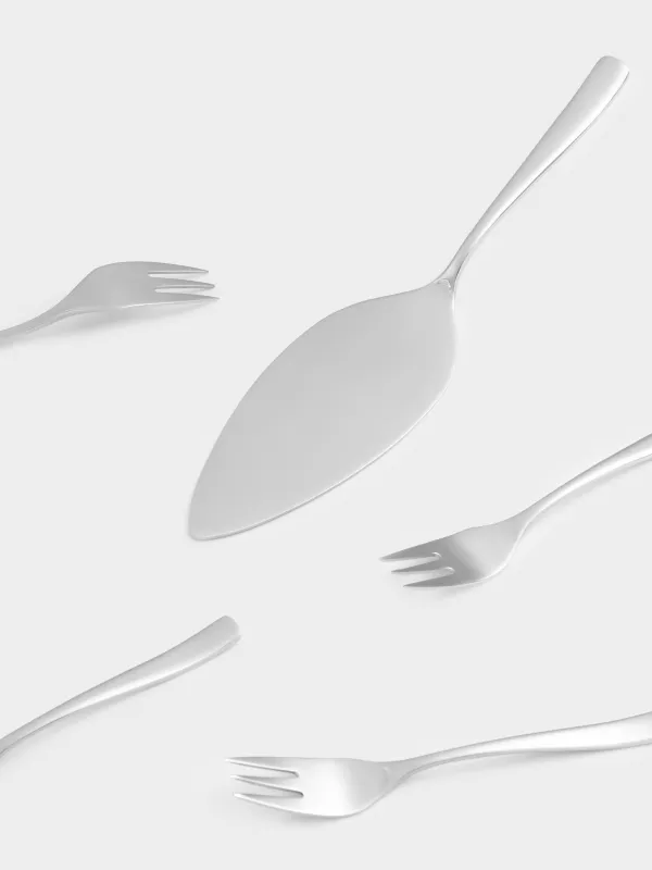 Тәтті тағам аспаптары, 6 тұлға, 7 зат, Болат, Berne, image-6