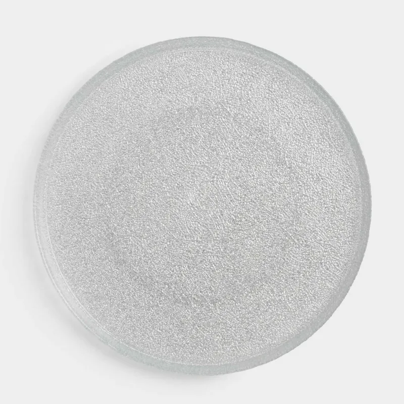 Түскі ас тәрелкесі, 28 см, шыны Р, күміс түстес, Cracle