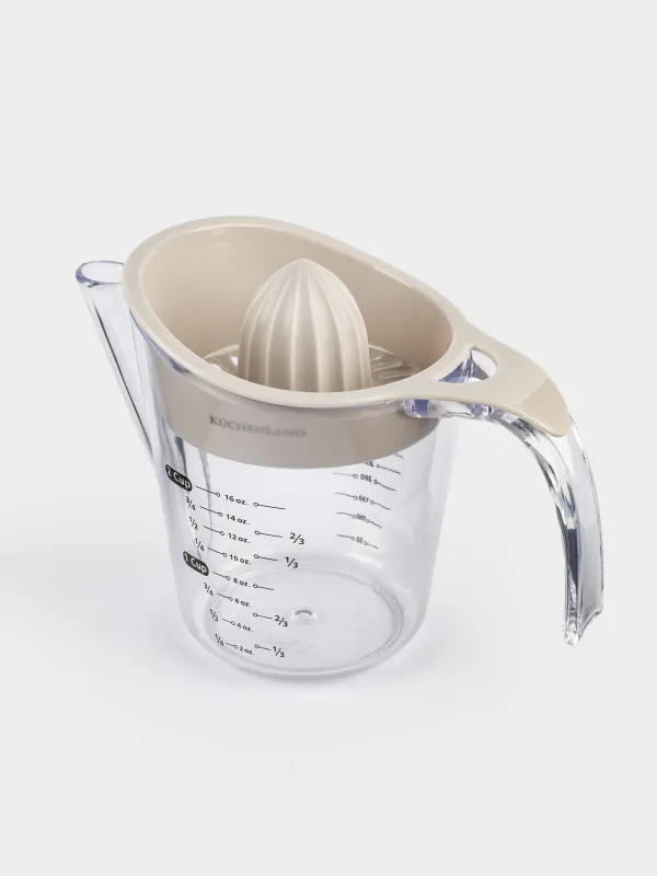 Цитрус шырын сыққыш, 500 мл, өлшеуіш шыныаяқпен, пластик, түс, Extra-light, image-4