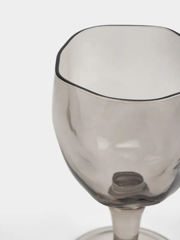 Шарап бокалы, 350 мл, шыны Р, жасыл, Мыжылған әсер, Crumple color, image-2