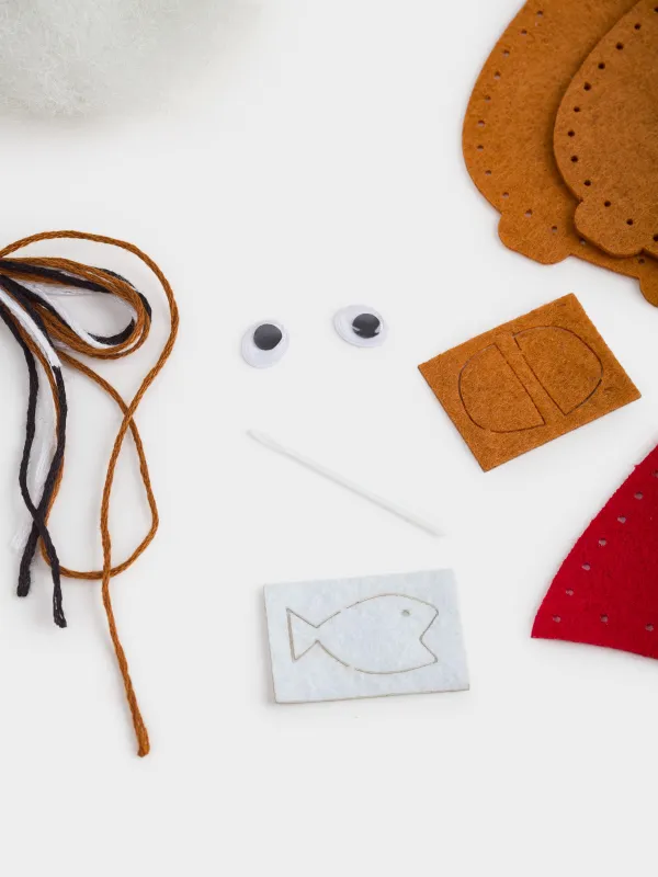 Набор для творчества, 13х15 см, рукоделие, фетр, подвеска, Кот, Creativity, image-2