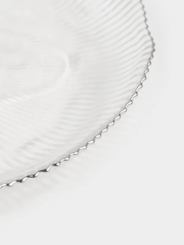 Блюдо, 30х3 см, с серебристым кантом, Argos silver, image-2