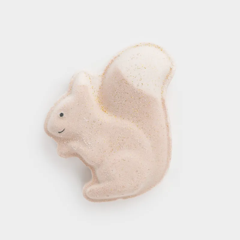 Ваннаға арналған бомба, 100 гр, кемпірқосақ әсері бар, сарғылт-қоңыр, Шоколадпен қапталған жаңғақ, Тиін, Friends spa