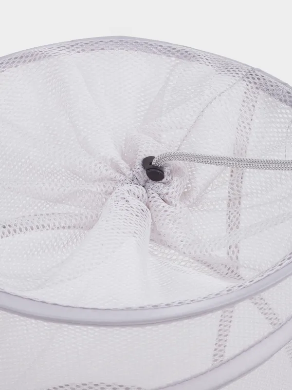 Кірге арналған себет, 46х34 см, жиналмалы, полиэстер/болат, дөңгелек, сұр-сарғылт-қоңыр, Safety, image-1