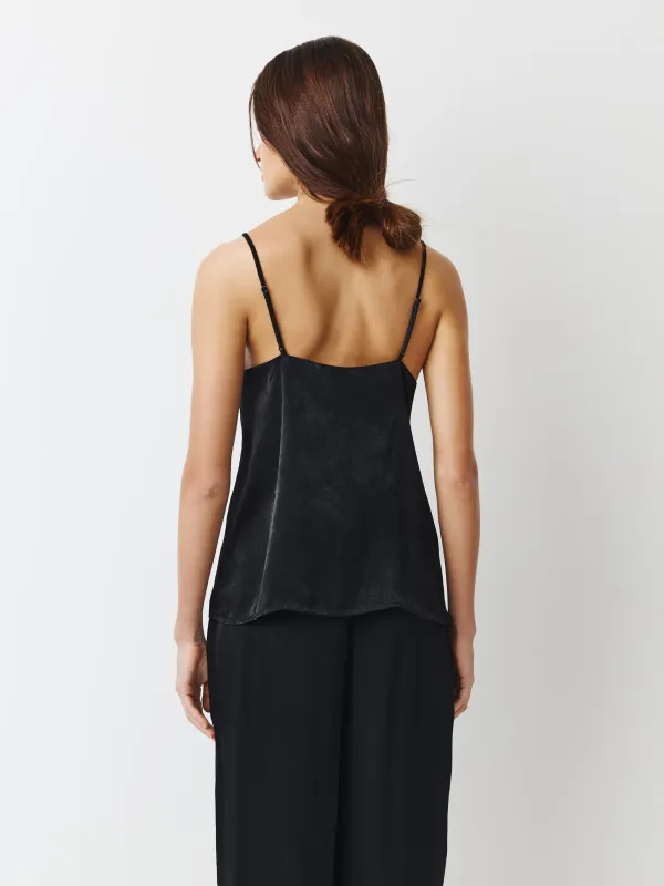 Әйелдерге арналған топ, үйге арналған, өлшемі L, белдіктері бар, полиэстер, қара, Marlina, image-3