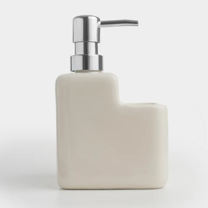 Жуғыш затқа арналған диспенсер, 550 мл, органайзер, керамика/металл, сарғылт-қоңыр, Galori, image-2