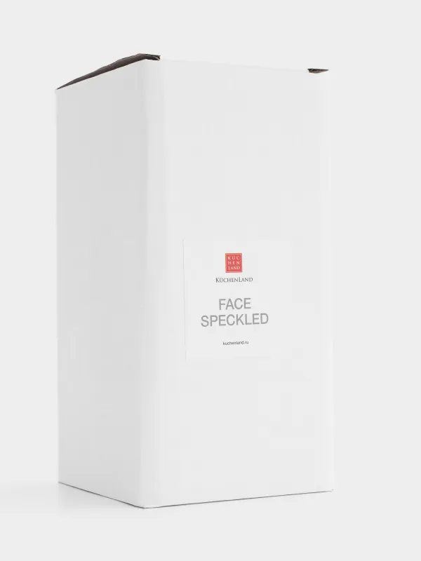 Диспенсер для жидкого мыла, 460 мл, керамика/пластик, белый, в крапинку, Лицо, Face speckled, image-4