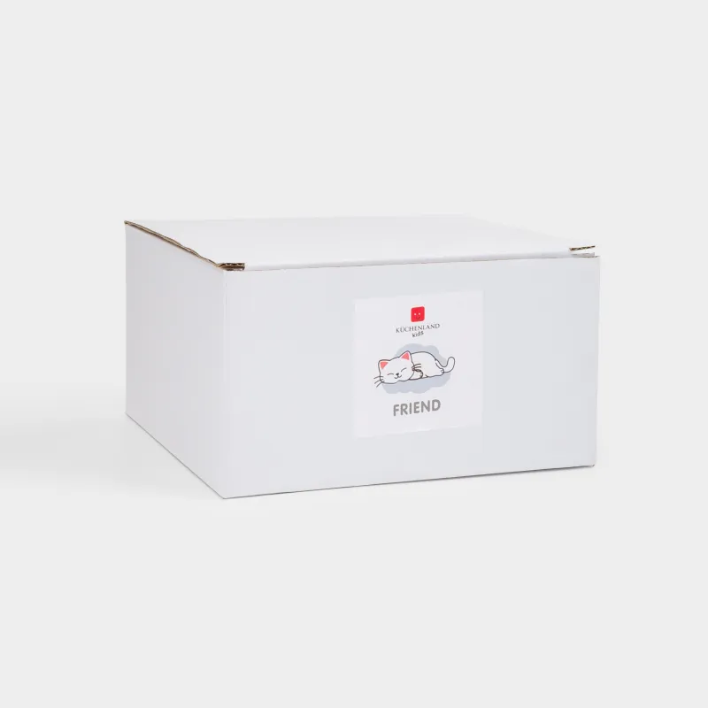 Балаларға арналған сорпа тәрелкесі, 14x6 см, фарфор P, ақ және сұр, Марғау, Friend, image-5