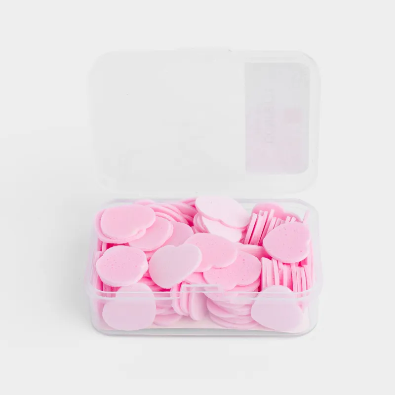 Сабын-конфетти, 2 см, 80 дана, қызғылт, Құлпынай, Жүрек, Confetti, image-1