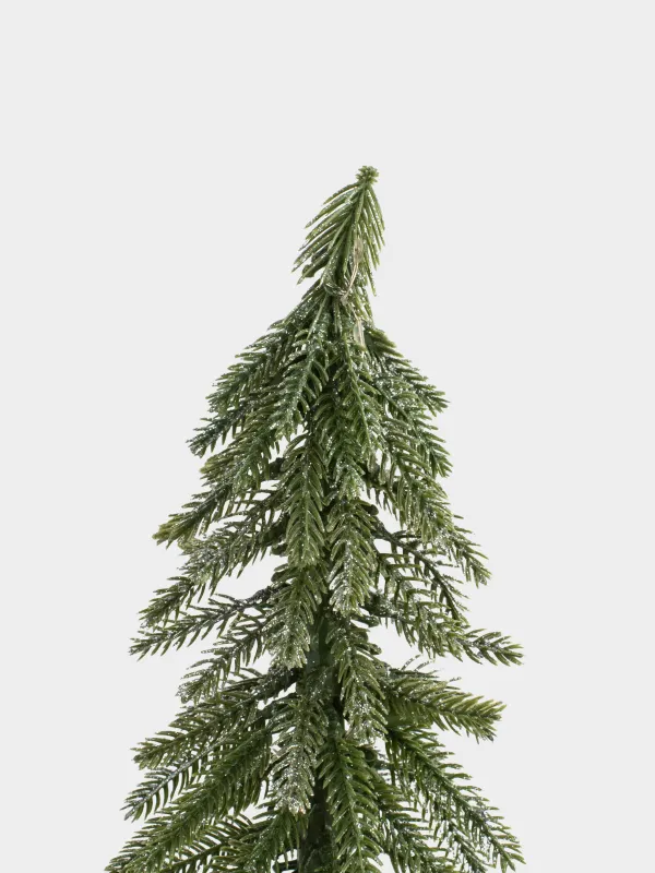 Ель искусственная, 40 см, с подсветкой, вращающаяся, пластик, Ель с блестками, Conifer decor, image-2