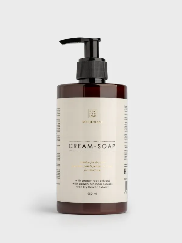 Крем-мыло, 450 мл, с дозатором, Цветочный, Perfect care, image-0