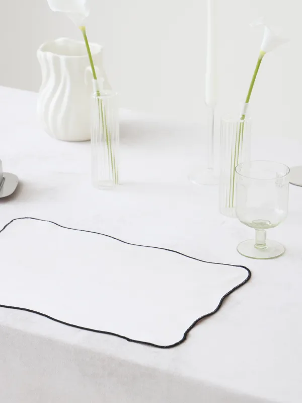 Салфетка под приборы, 30х45 см, бархат, Velvet framed, image-4