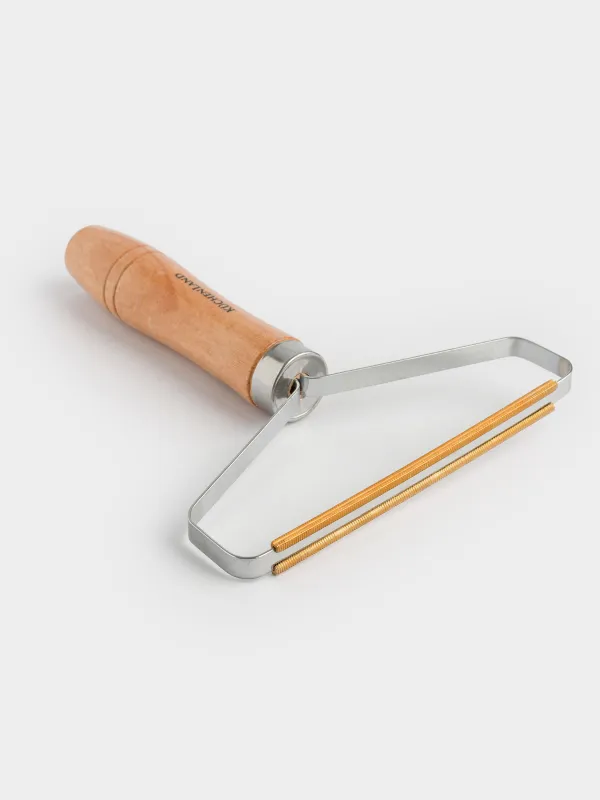 Жүн тазалауға арналған щетка-қырғыш, 16 см, металл/ағаш, Black clean, image-1