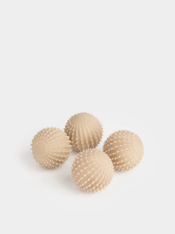 а арналған домалақ, 6 см, 4 дана, ПВХ, сарғыш, Шеңбер, Washing ball, image-0