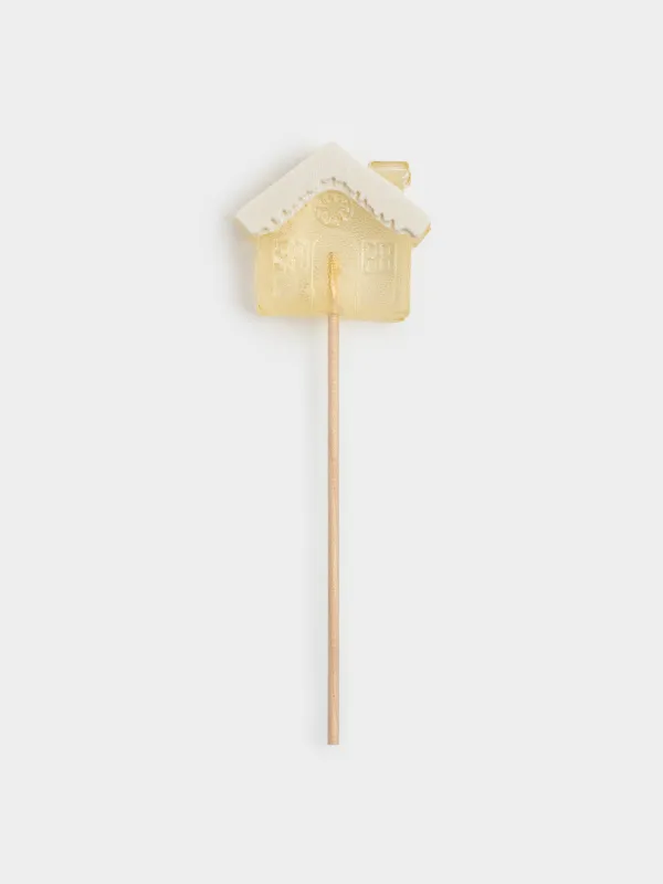 Мұз кәмпит, 40 гр, сылдырмақ, таяқшада, изомальт, ақ, Үйшік, Sweet life, image-0