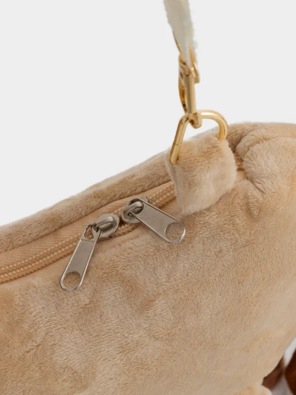 Сөмке, 35х25 см, балаларға арналған, полиэстер, сарғылт-қоңыр, Жылқы, Horse toy, image-4