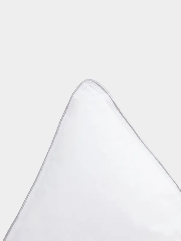 Жастық, 50х70 см, мақта/микрофибра, ақ, күміс жиектері бар, Soft cotton, image-4