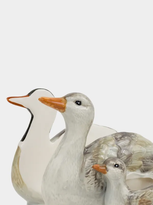 Салфетница, 15 см, с отделением для зубочисток, керамика D, Утки и утенок, Duck, image-2