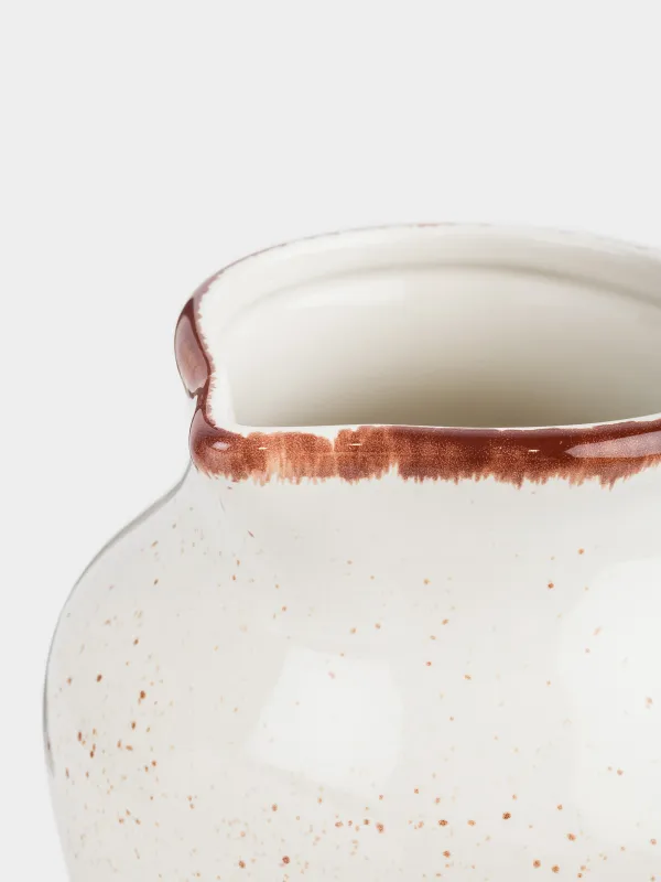 Кувшин, 1,4 л, керамика, бежевый, в крапинку, Speckled, image-5