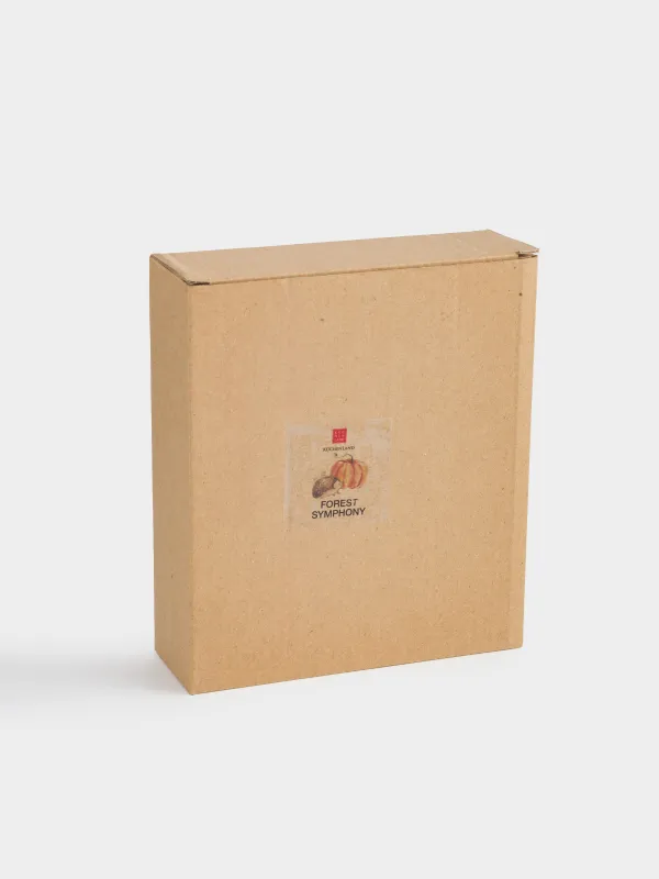 Блюдо, 21х16 см, керамика D, оранжевое, Еж на тыкве, Forest symphony, image-5