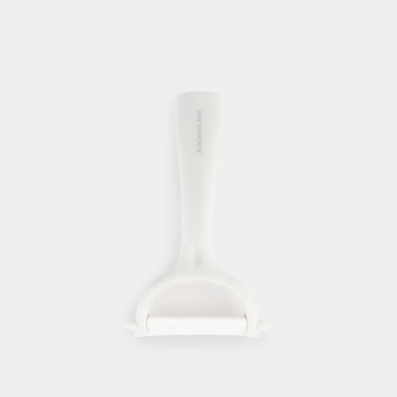 Овощечистка, 14 см, керамика/пластик, молочная, Regular