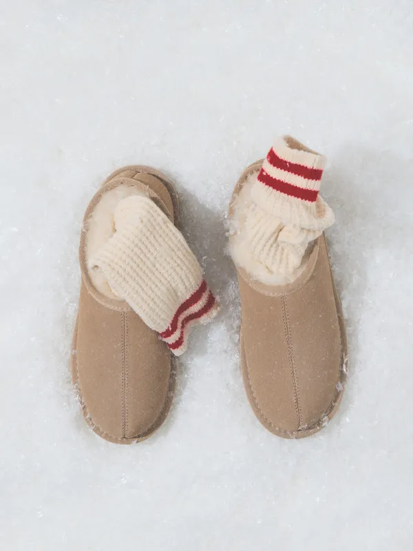 Угги с открытой пяткой, Suede, image-8