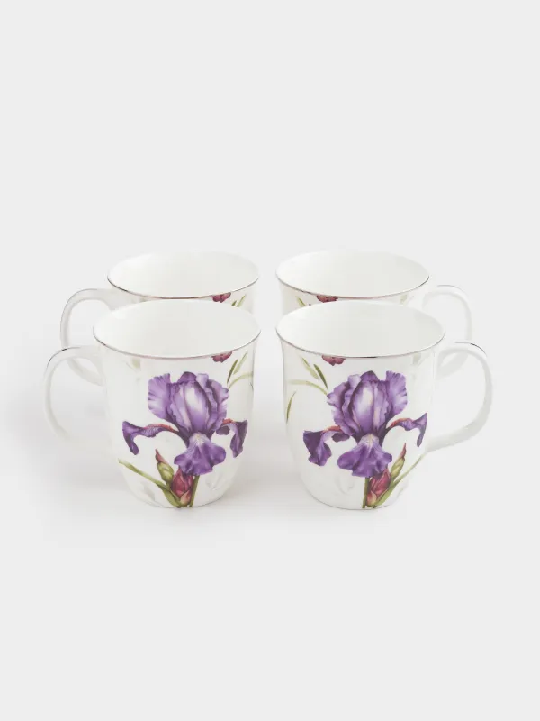 Кружка, 400 мл, 4 шт, Ирис, Antarctica Flowers, image-2