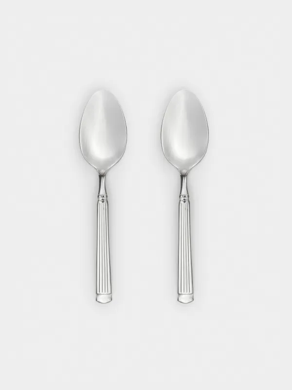 Шай қасық, 2 дана, болат, Жолақтар, Manresa, image-0