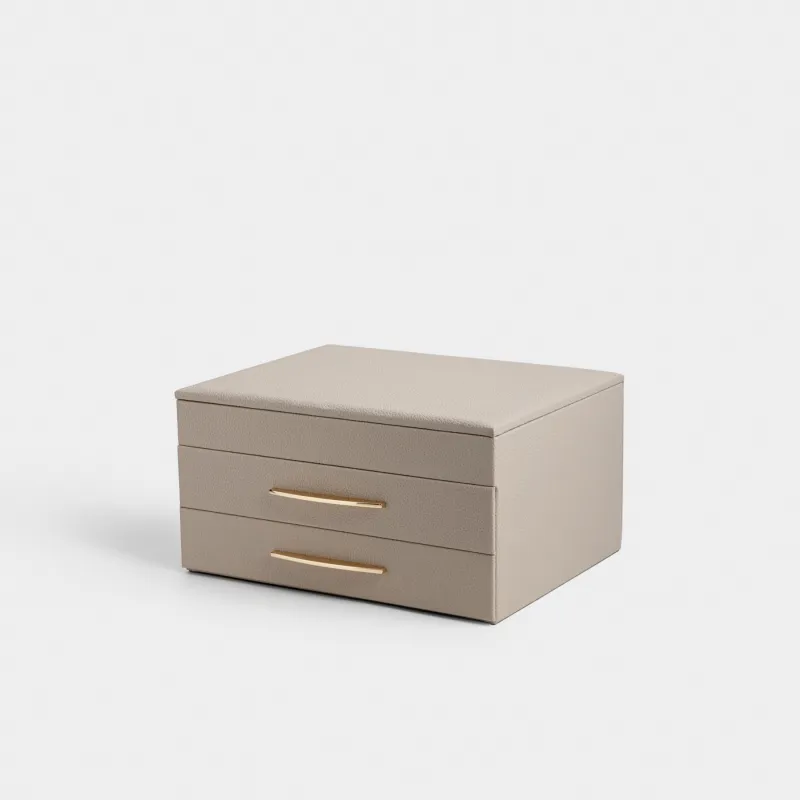 Зергерлік қобдиша, 27х14 см, жасанды былғары/МДФ, бежевый, Premiere