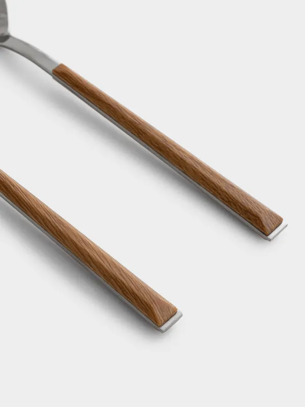 Ас қасық, 2 дана, болат / пластик, қоңыр, Prague, image-2