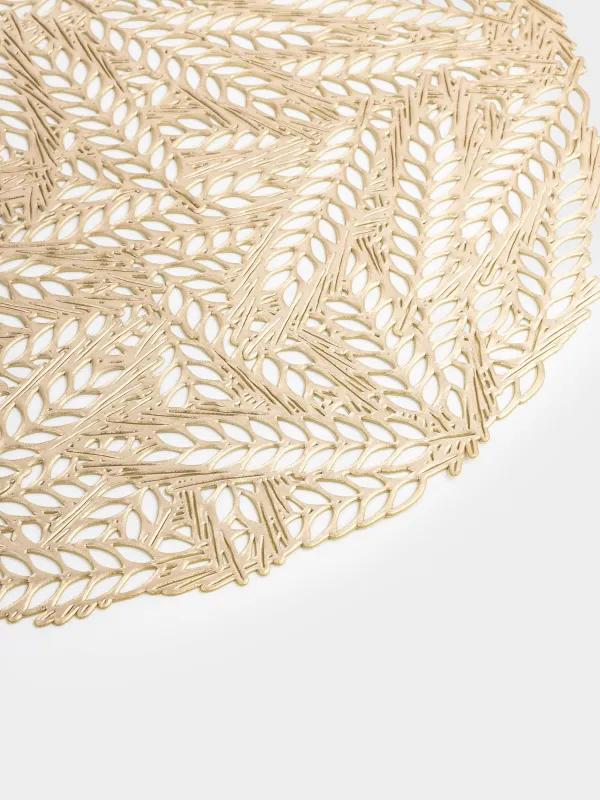 Аспаптарға арналған майлық, 38 см, ПВХ, дөңгелек, алтын, Сабақтар, Azhur Grid, image-2