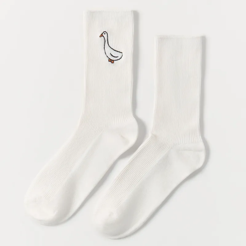 Әйелдер шұлықтары, өлшемі 36-38, мақта/полиэстер, ақ, Қаз, Goose